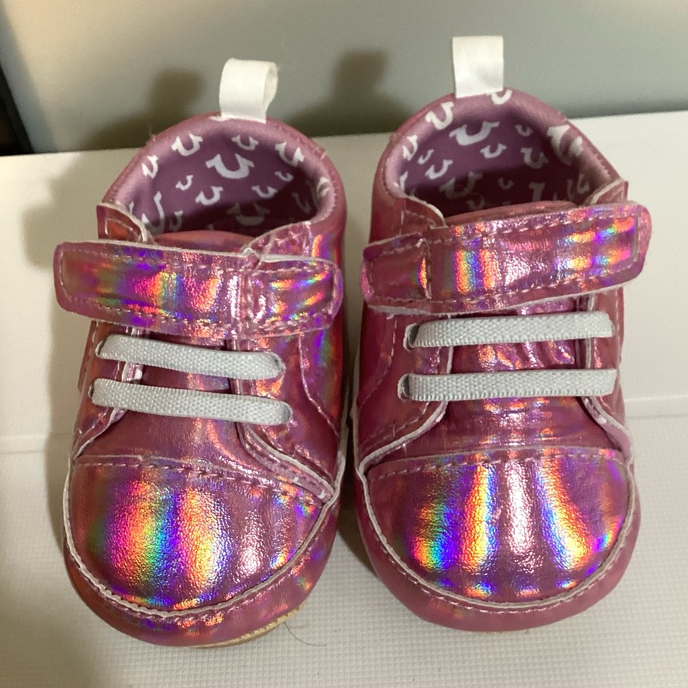 True Religion baby shiny sneakers. Size 1